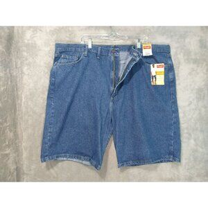 Wrangler Shorts Mens 46 x 9 Blue Jean Denim Relaxed Dark Wash 606NWMS